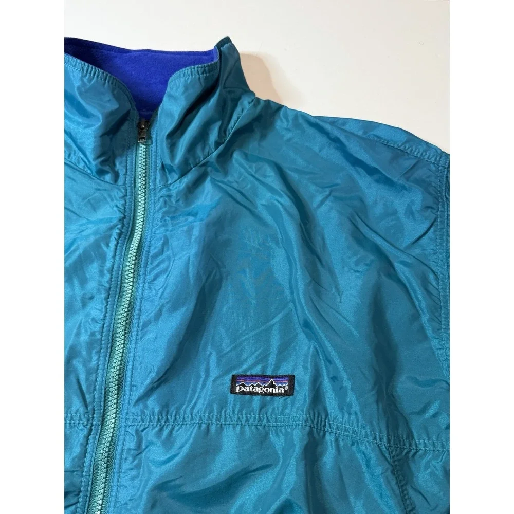 Vintage Patagonia Fleece Lined Bomber Jacket Size Large Full Zip USA Made